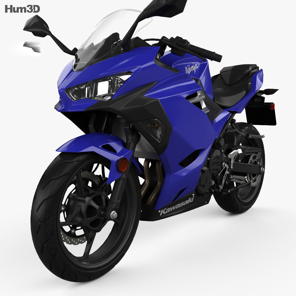 Kawasaki Ninja 400 2018 3D 모델 