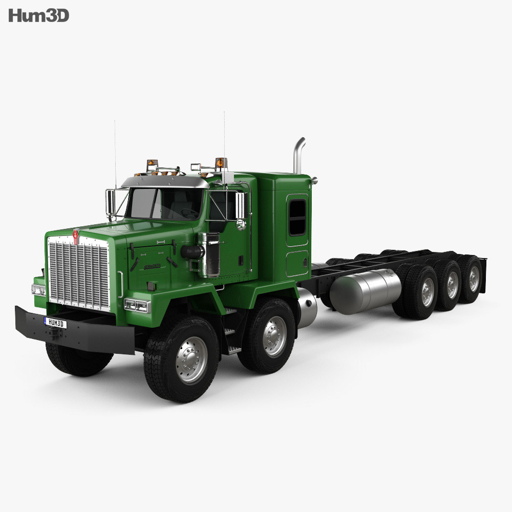 Kenworth C500 Chassis Truck 5axle 2008 3d model