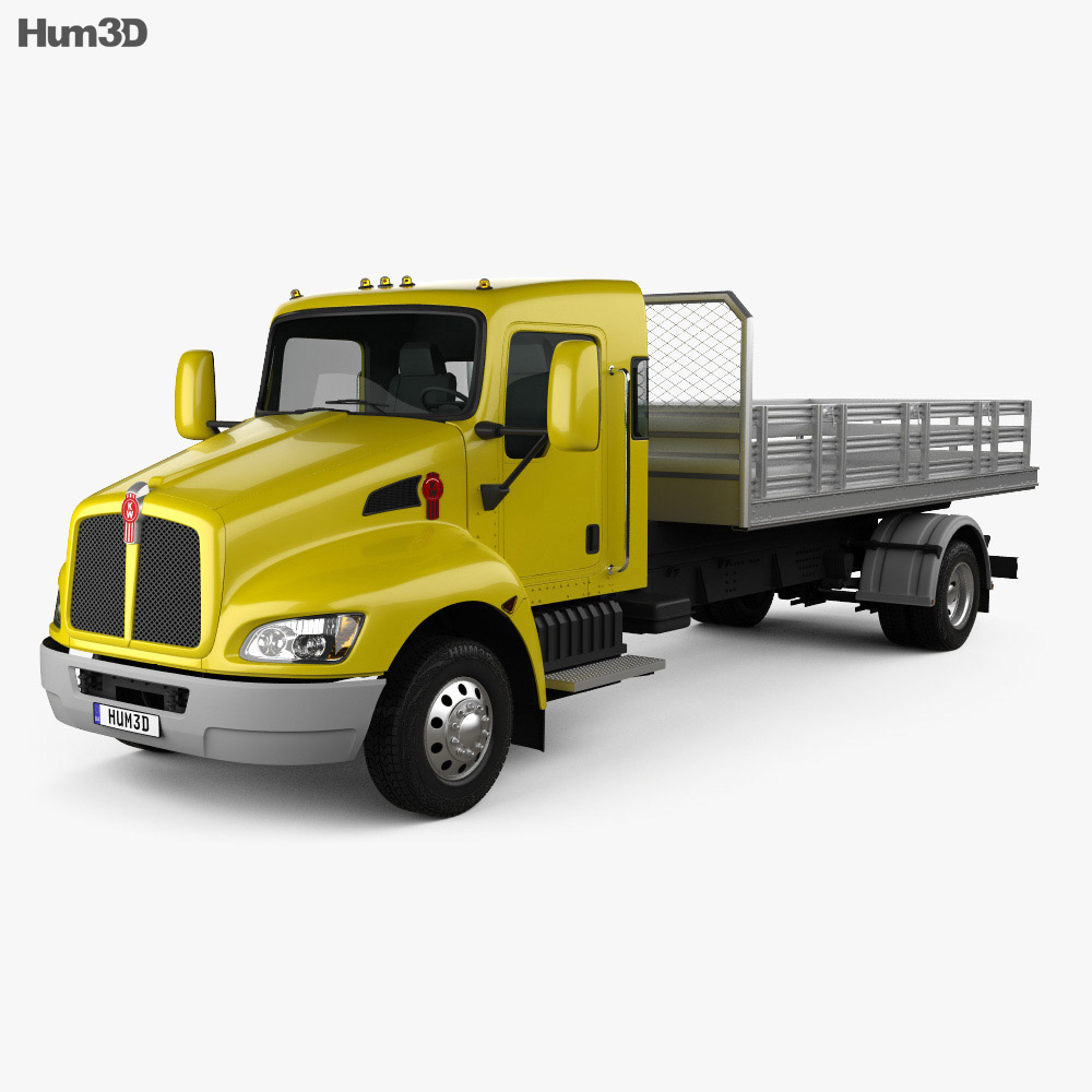 Kenworth T170 Flatbed Truck 2015 3d model