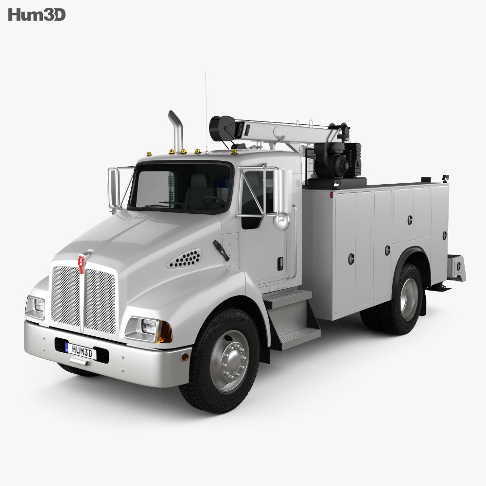 Kenworth T300 Heavy Service Truck 2016 3d model