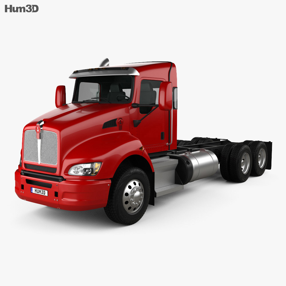 Kenworth T440 Chassis Truck 3-axle 2016 3d model