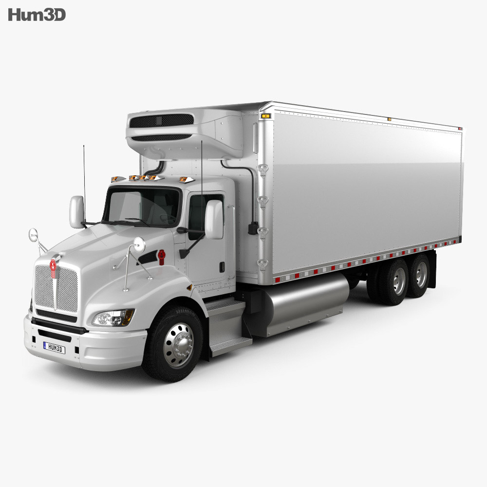 Kenworth T440 冰箱卡车 3轴 2016 3D模型