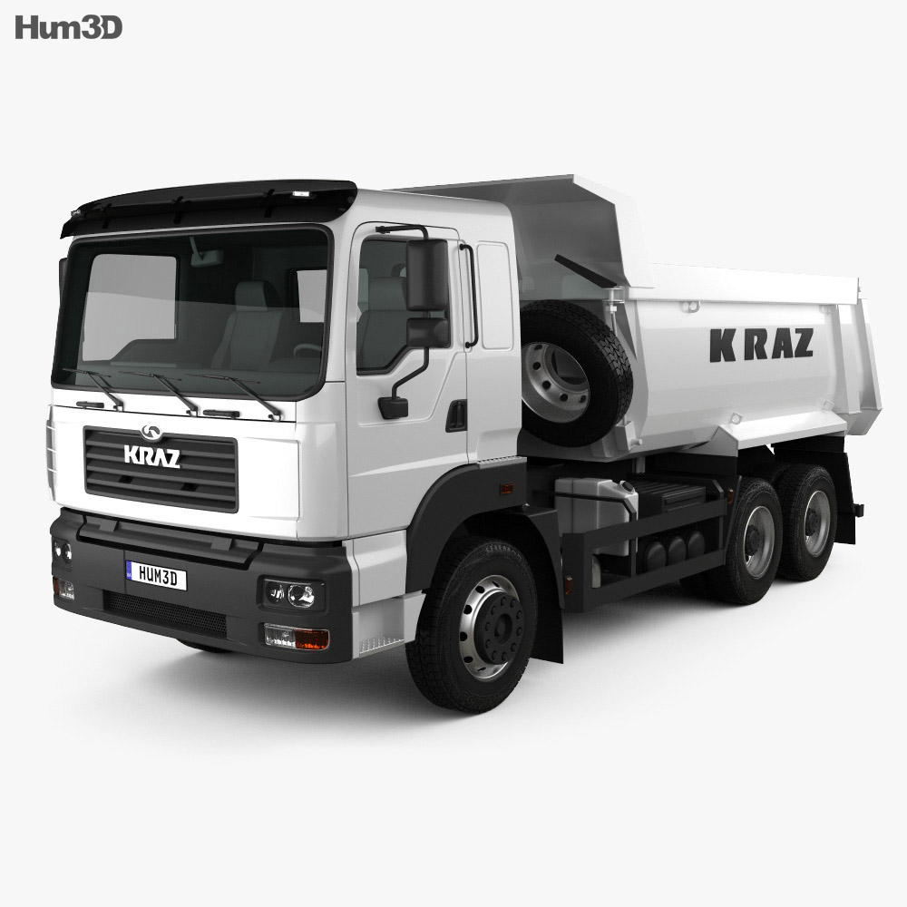 KrAZ C26.2M Camion Benne 2016 Modèle 3d