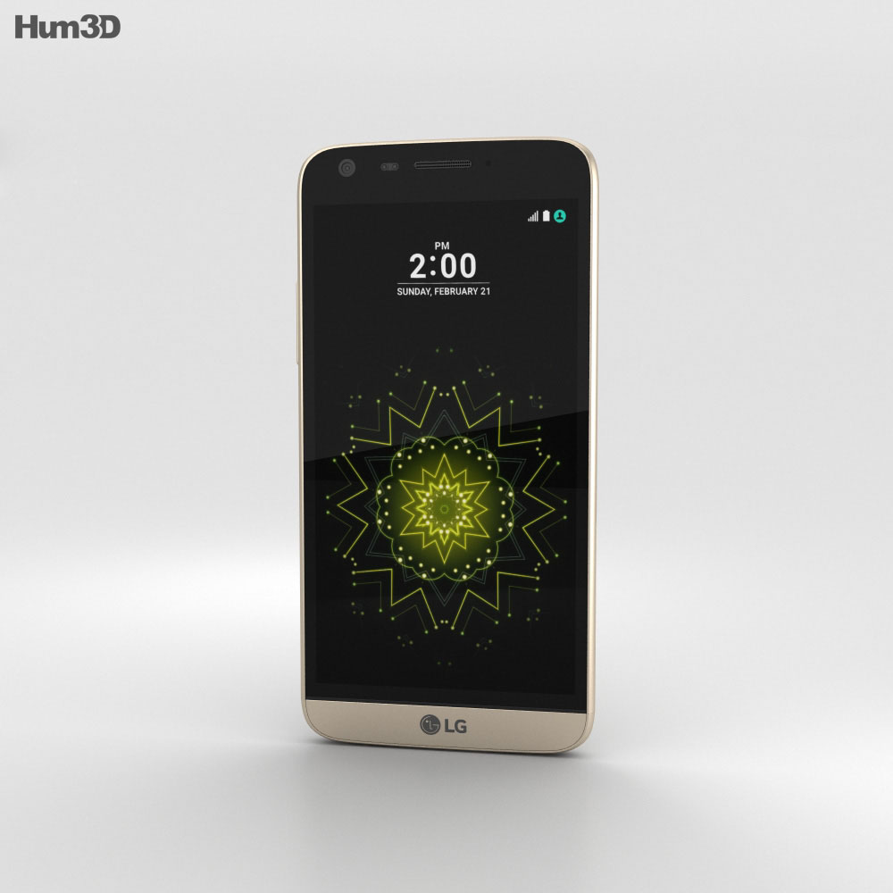LG G5 Gold 3D-Modell