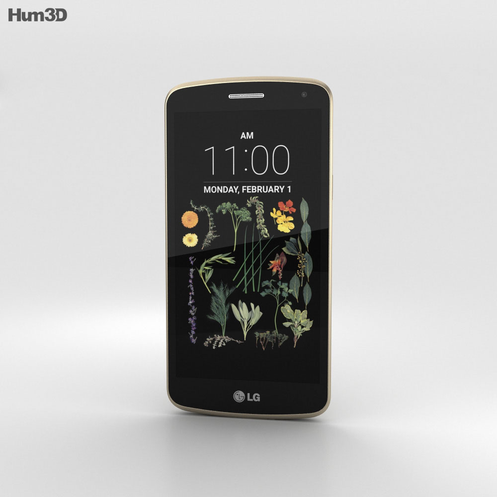 LG K5 Gold Modèle 3d