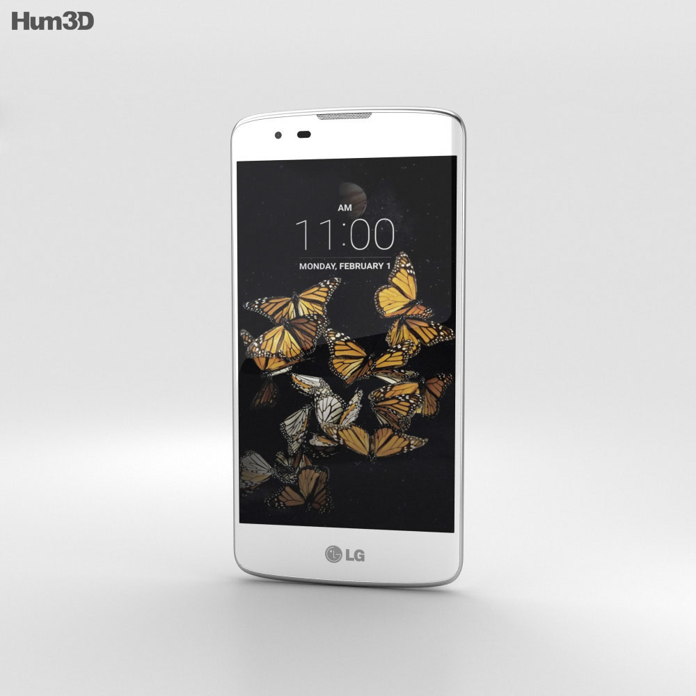 LG K8 White 3D 모델 