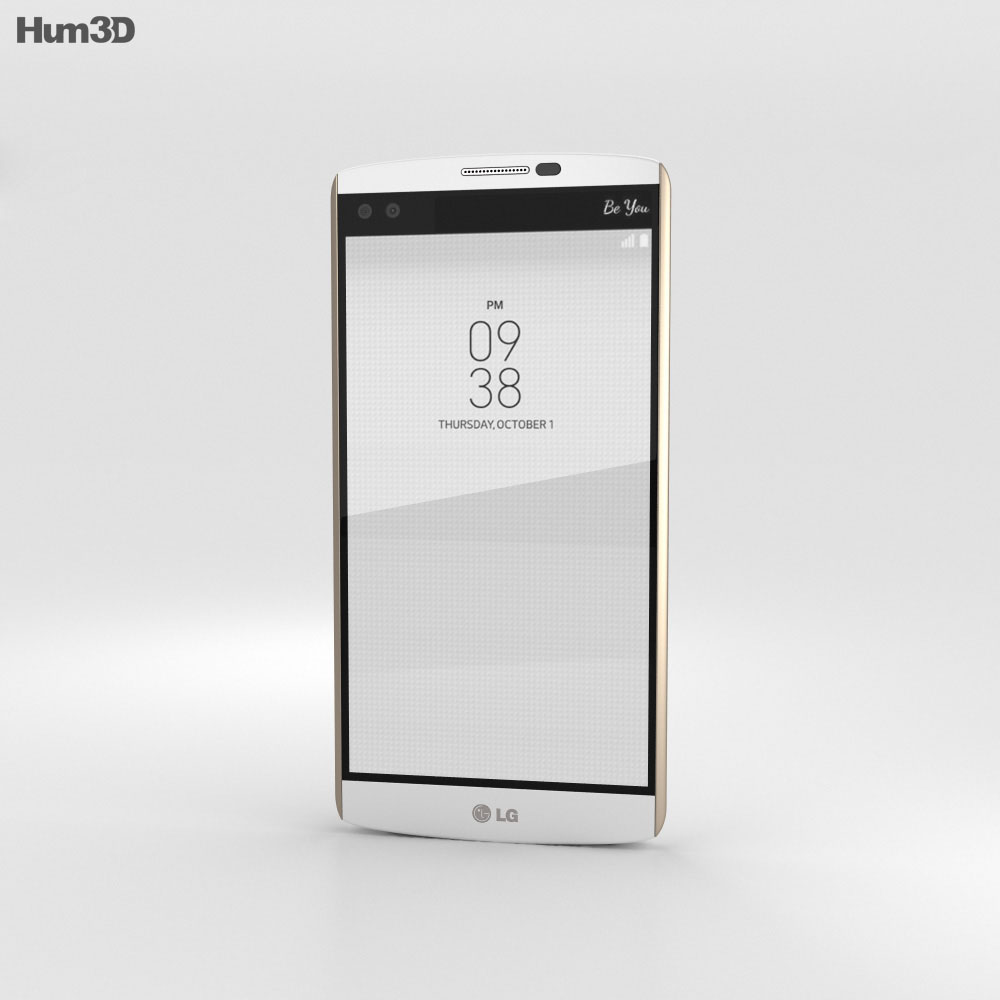 LG V10 Luxe Weiß 3D-Modell