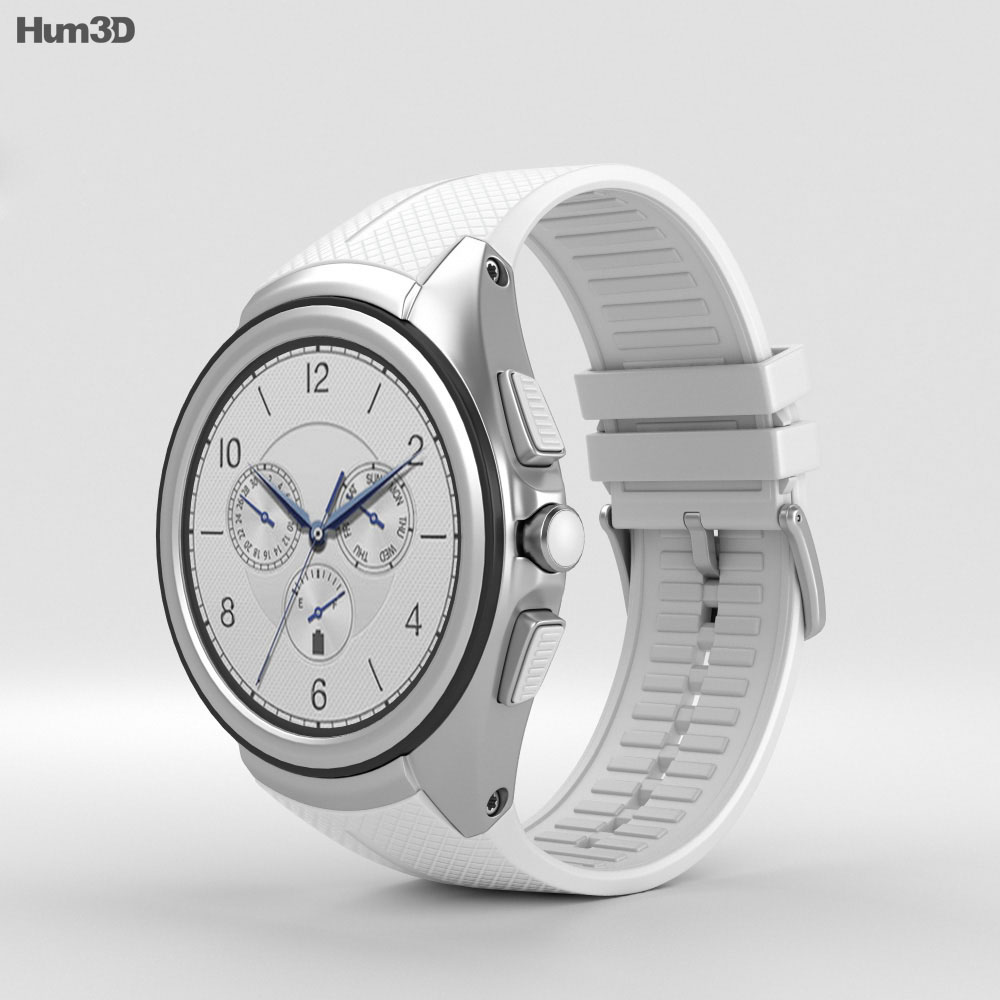LG Watch Urbane 2nd Edition Luxe White Modèle 3d