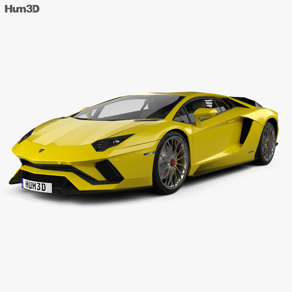 Lamborghini Aventador S 2020 3D 모델 