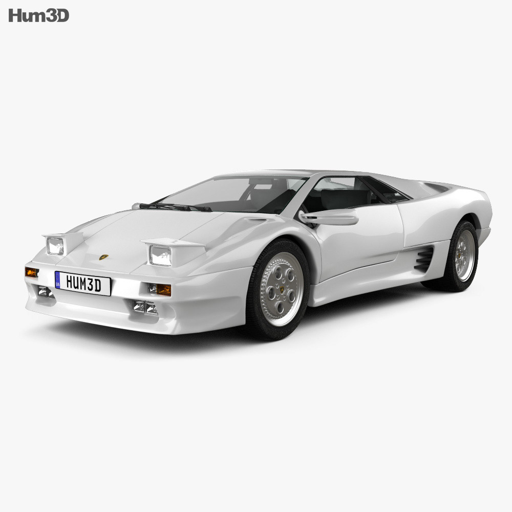 Lamborghini Diablo VT 1993 3D 모델 