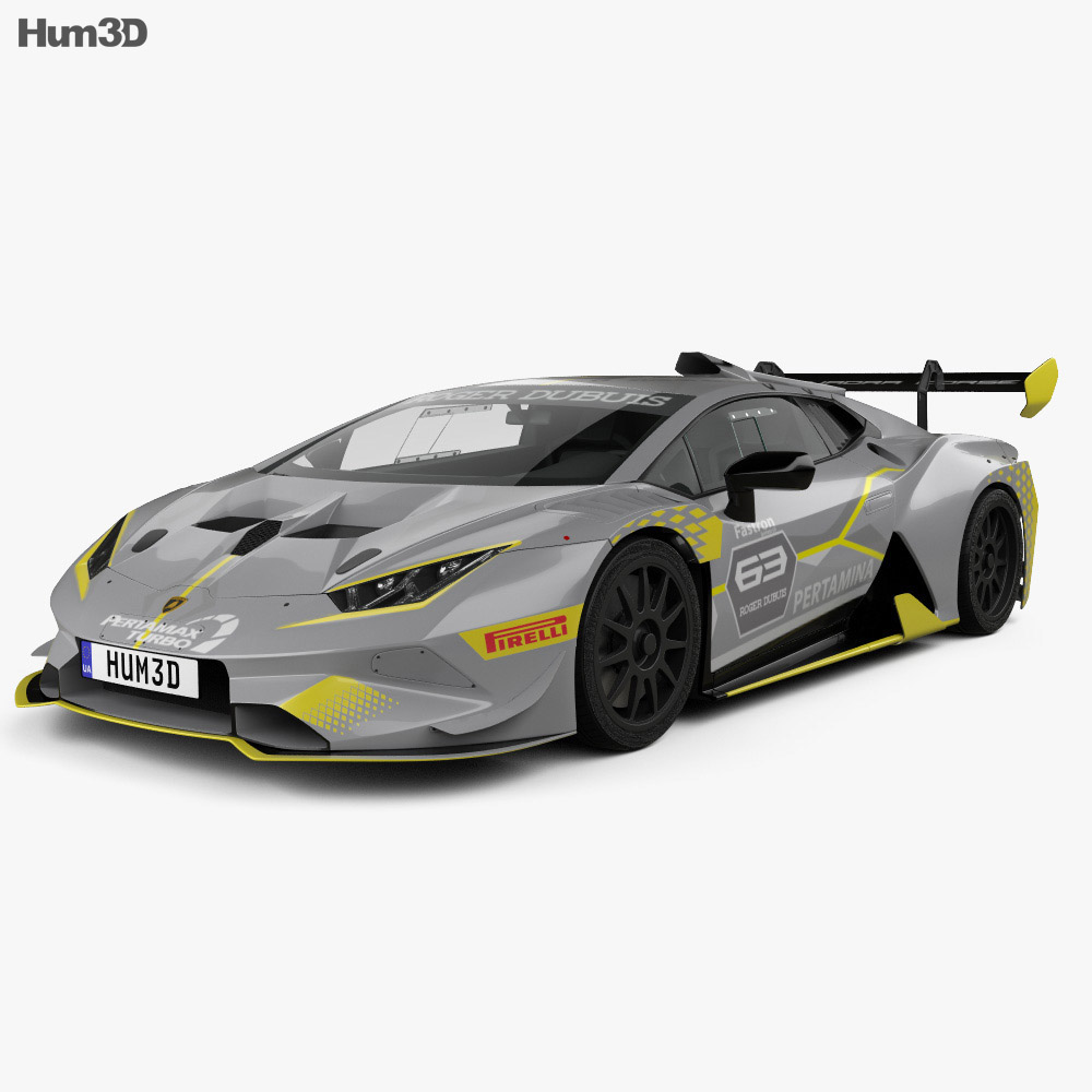 Lamborghini Huracan Super Trofeo Evo Race 2021 3D模型
