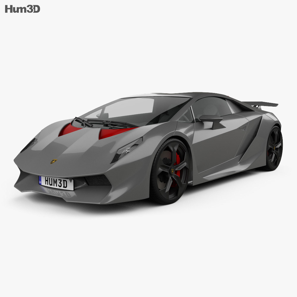 Lamborghini Sesto Elemento 2014 3D 모델 