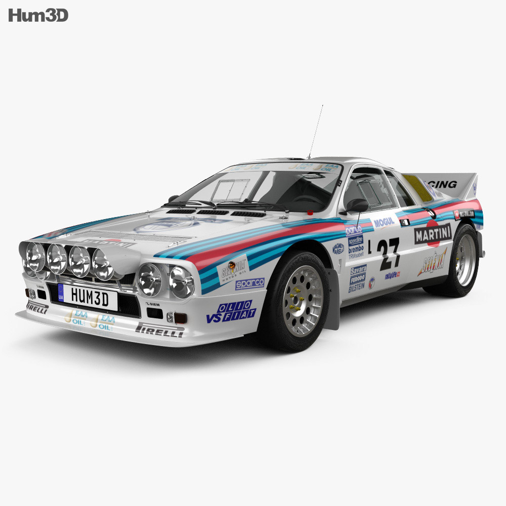 Lancia Rally 037 WRC Group B 1983 3Dモデル