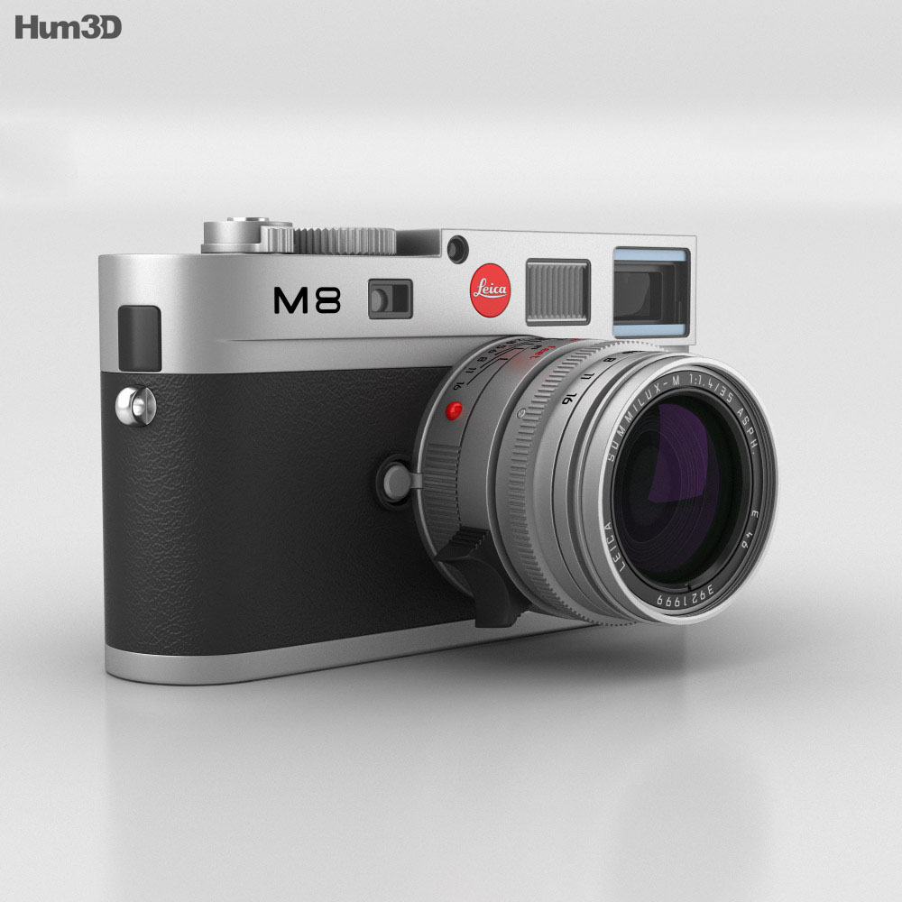 Leica M8 Silver 3Dモデル