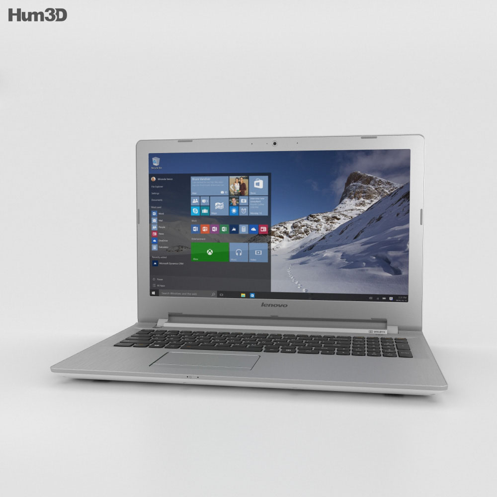Lenovo IdeaPad 500 白い 3Dモデル