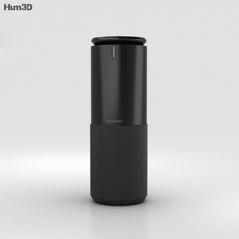 Lenovo Smart Assistant Matte Black 3D 모델 