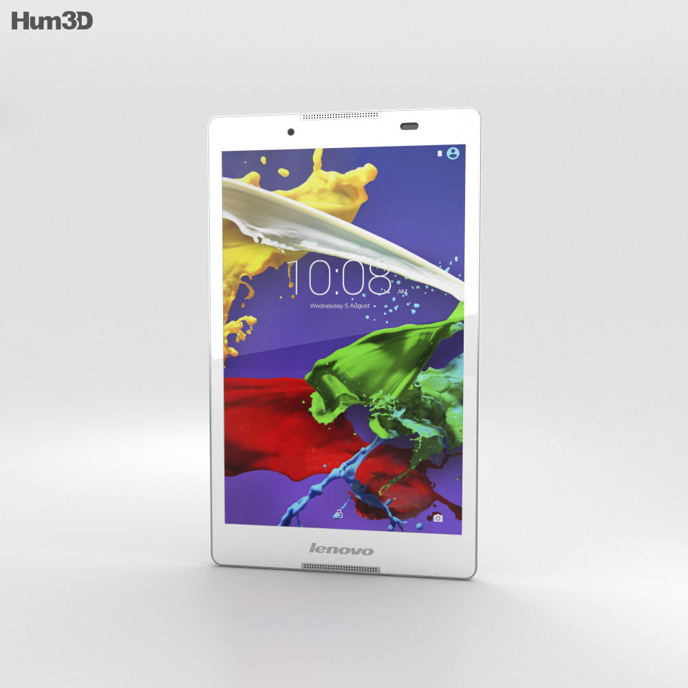 Lenovo Tab 2 A8 Pearl White 3D модель