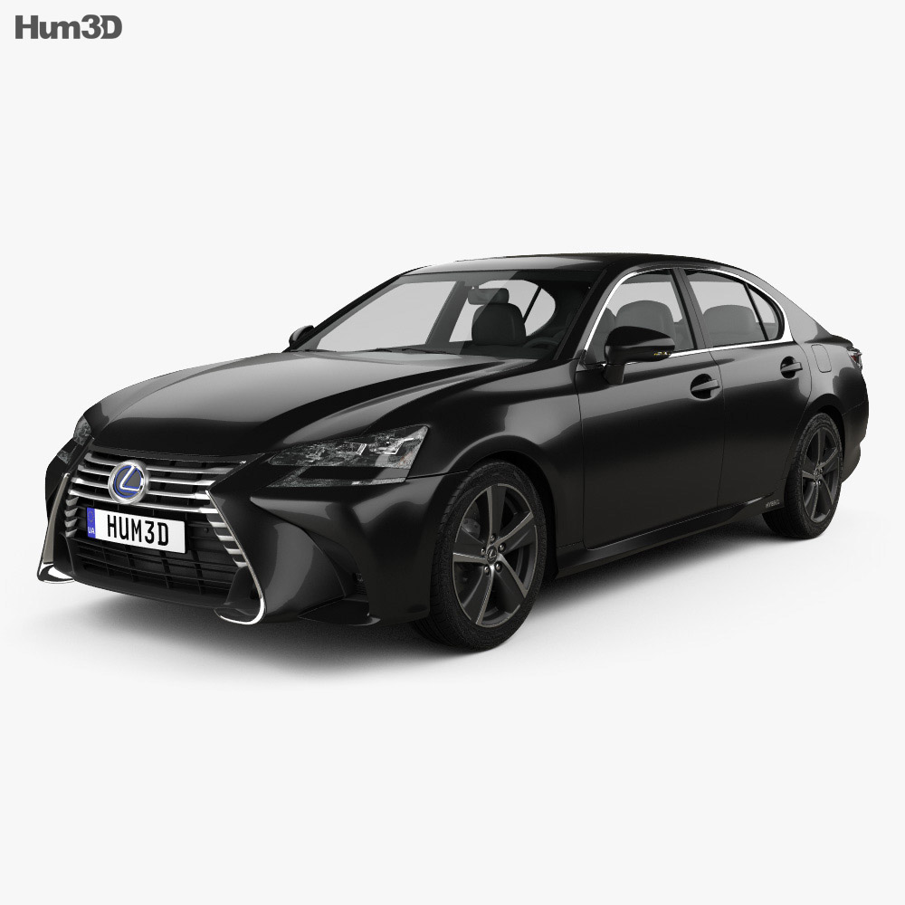 Lexus GS 混合動力 2018 3D模型