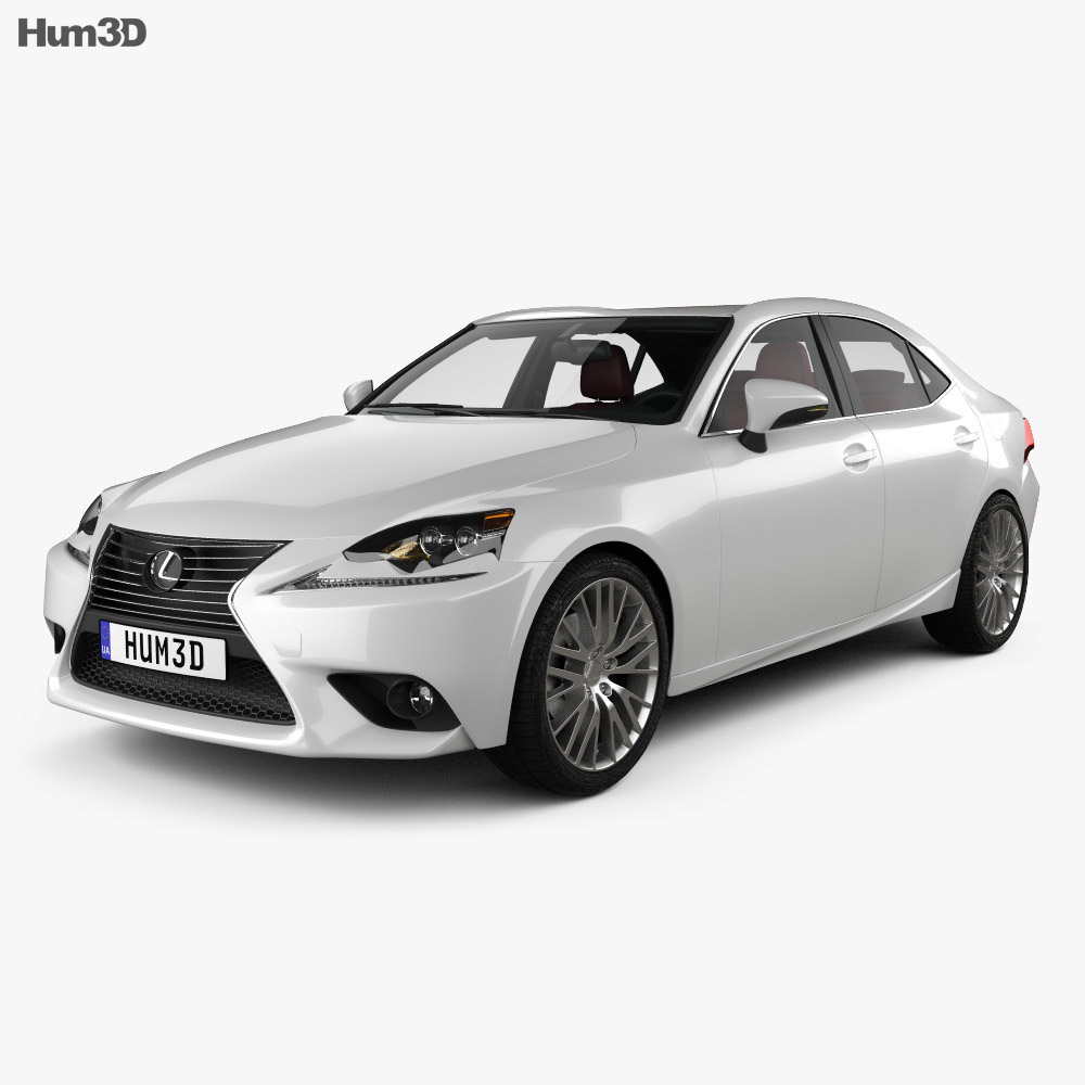 Lexus IS (XE30) with HQ interior 2016 3d model