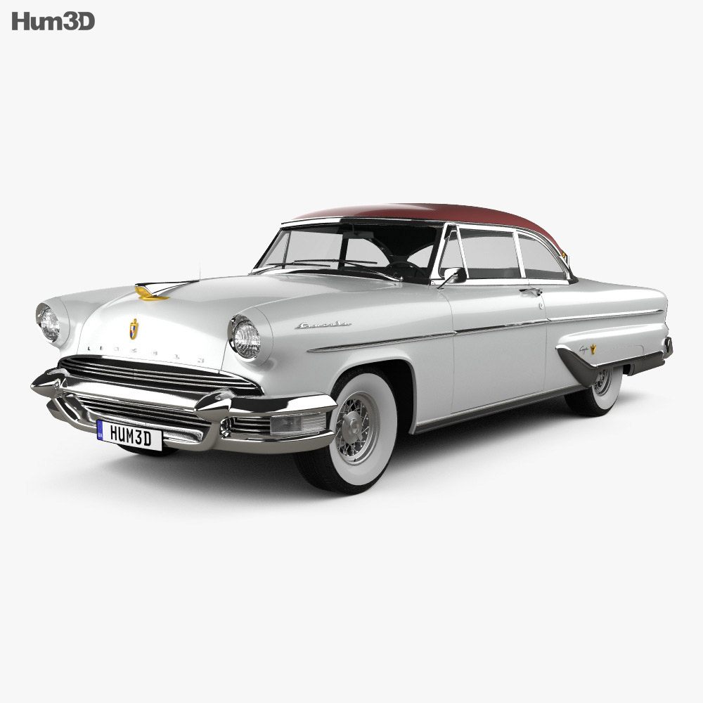 Lincoln Capri hardtop Coupe 1955 Modèle 3d