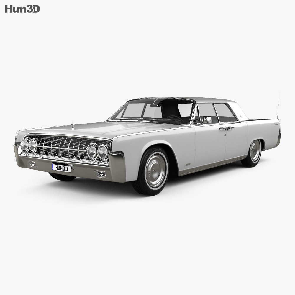 Lincoln Continental sedan 1962 3d model