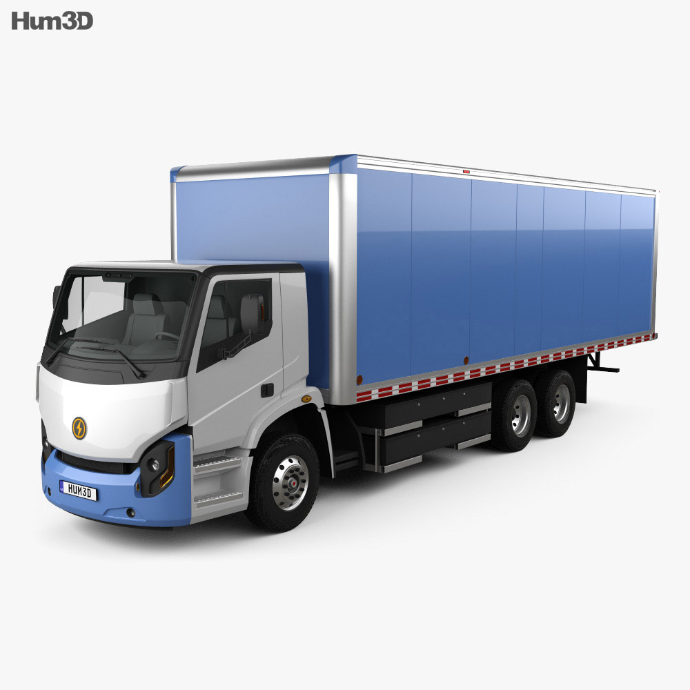 Lion Electric 8 Box Truck 2020 Modello 3D