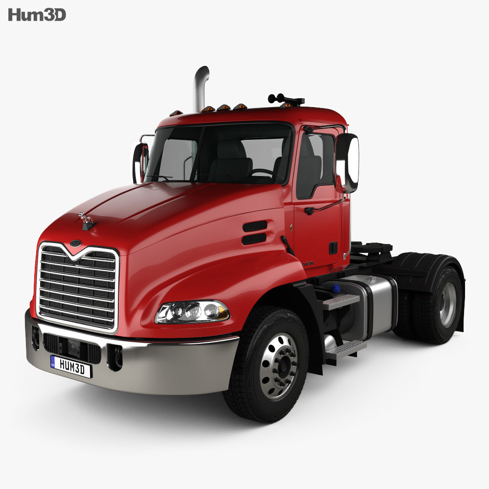 Mack Pinnacle Day Cab Camion Trattore 2011 Modello 3D