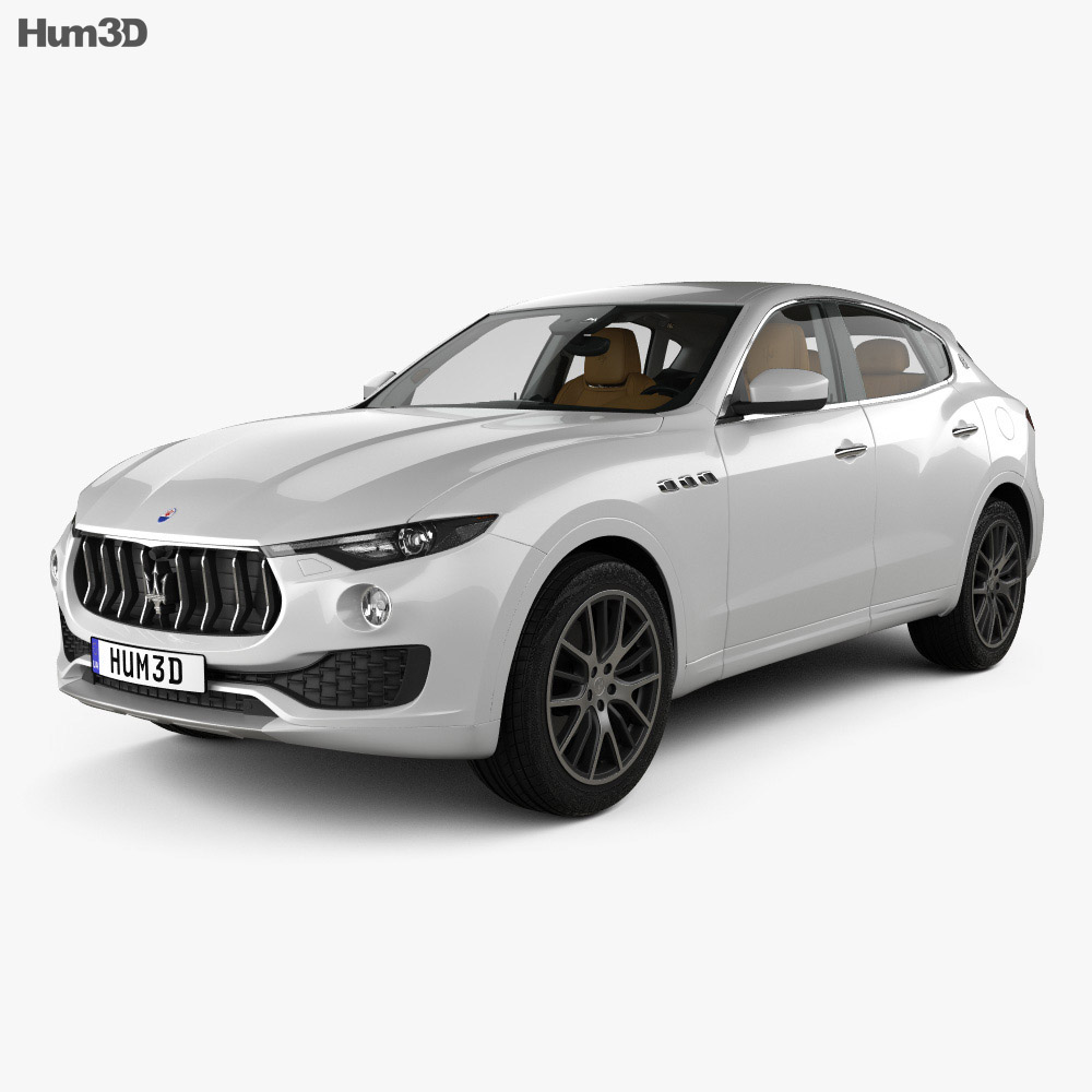 Maserati Levante с детальным интерьером 2020 3D модель