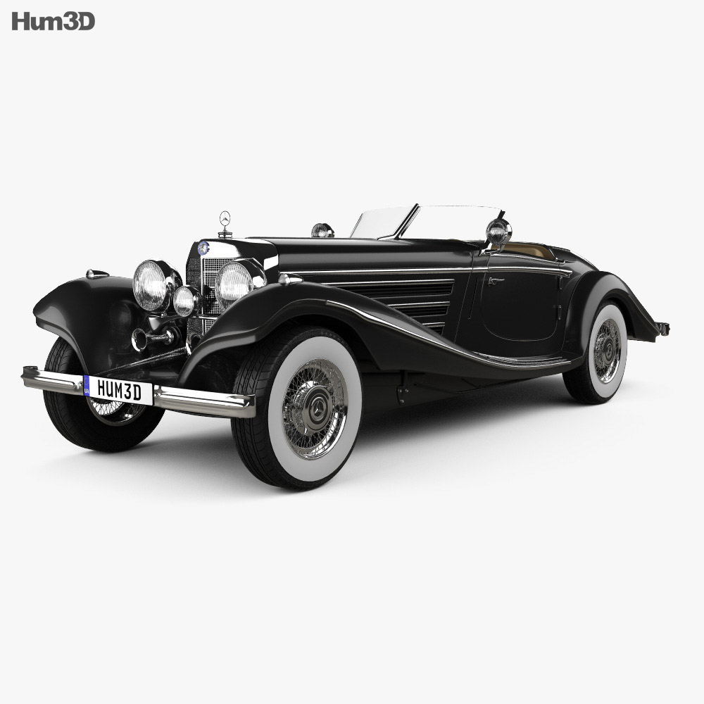 Mercedes-Benz 540K 1936 3Dモデル