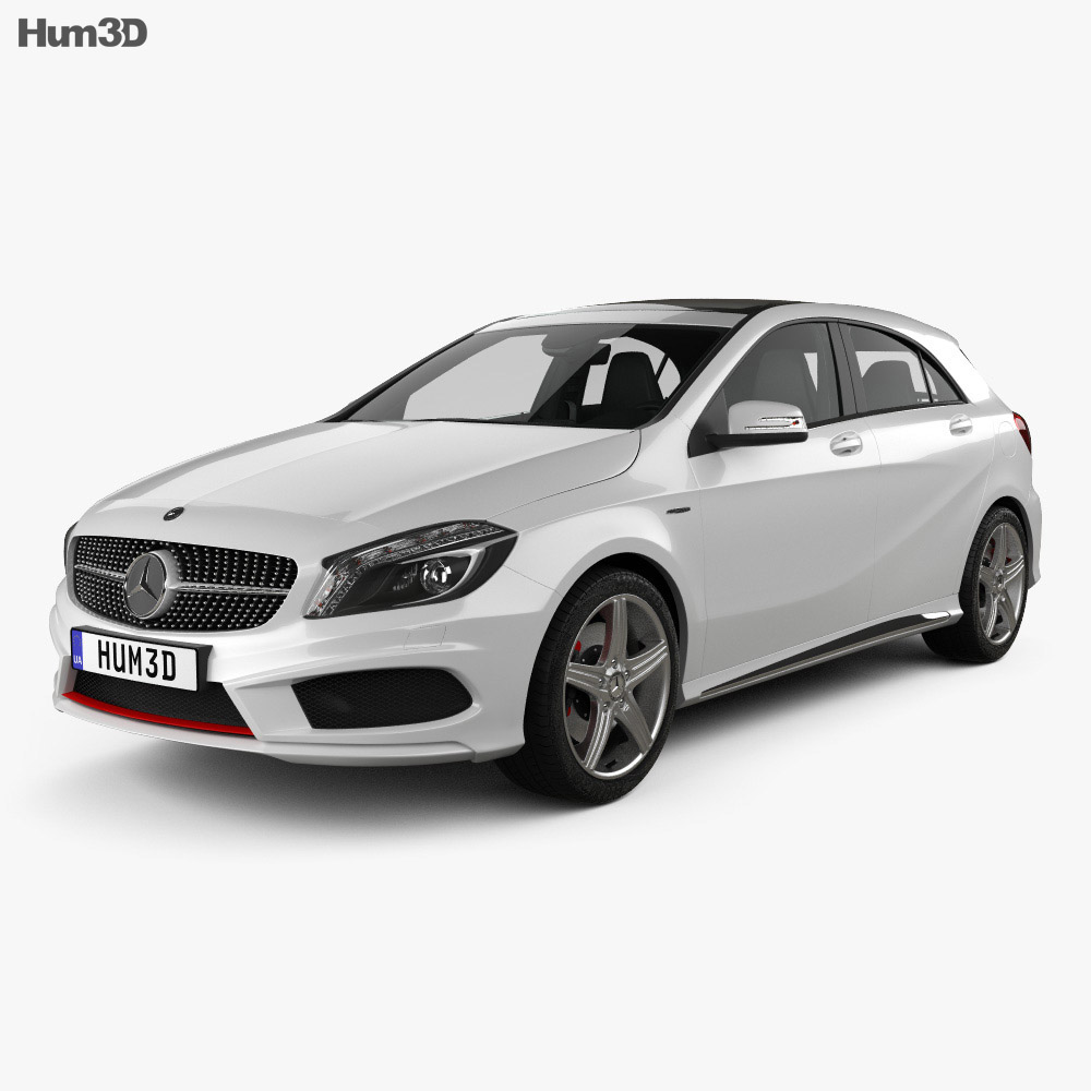 Mercedes-Benz A级 带内饰 2015 3D模型