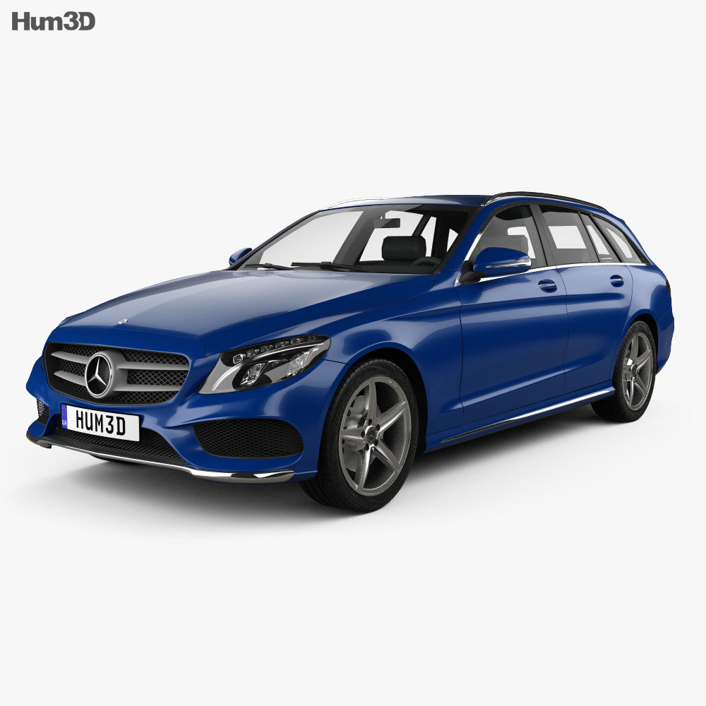 Mercedes-Benz C级 (S205) estate AMG line 2020 3D模型