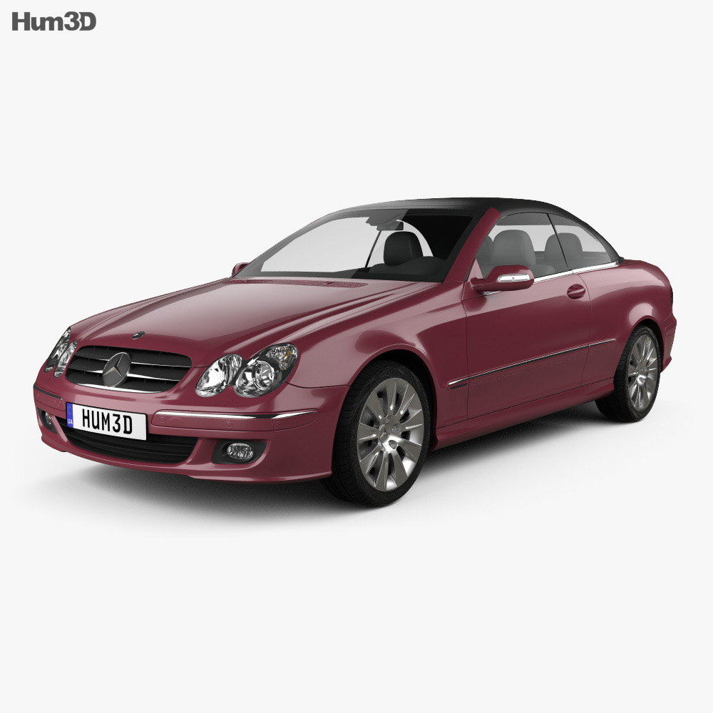 Mercedes-Benz CLK 클래스 (A209) 컨버터블 2009 3D 모델 