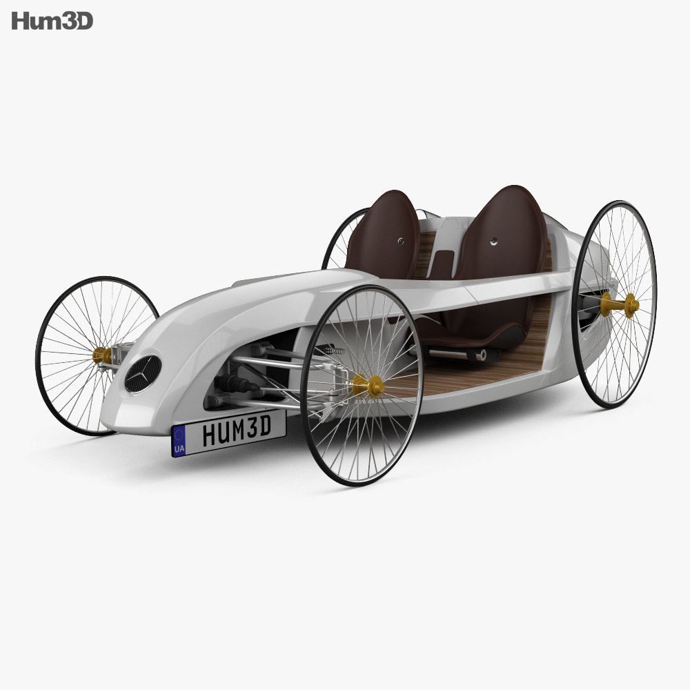 Mercedes-Benz F-Cell 로드스터 2009 3D 모델 