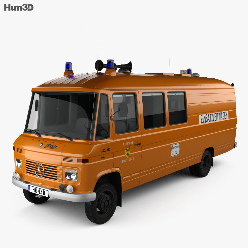 Mercedes-Benz L 508 D Emergency Command Vehicle 1978 3D 모델 