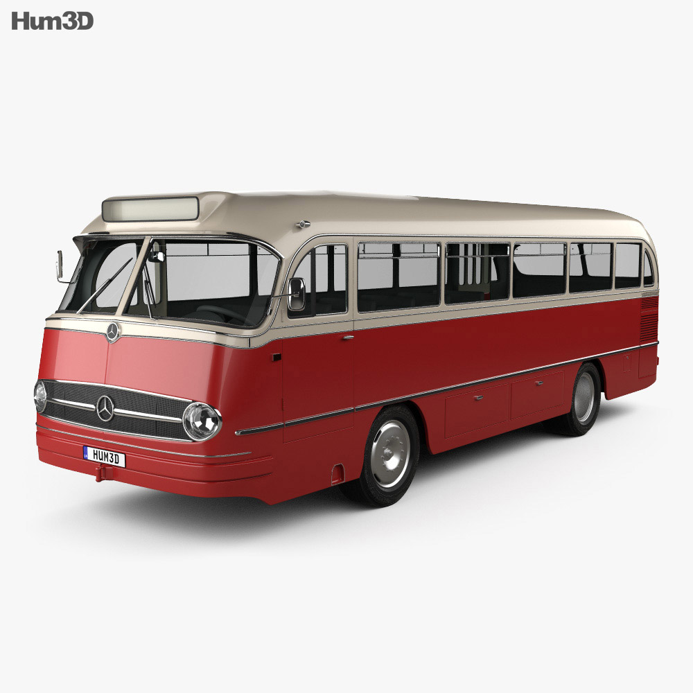 Mercedes-Benz O-321 H 버스 1954 3D 모델 