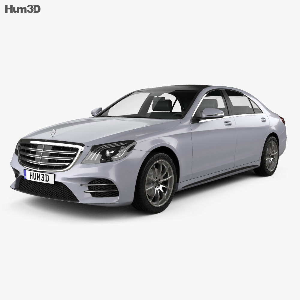 Mercedes-Benz S级 (V222) LWB AMG Line 2018 3D模型