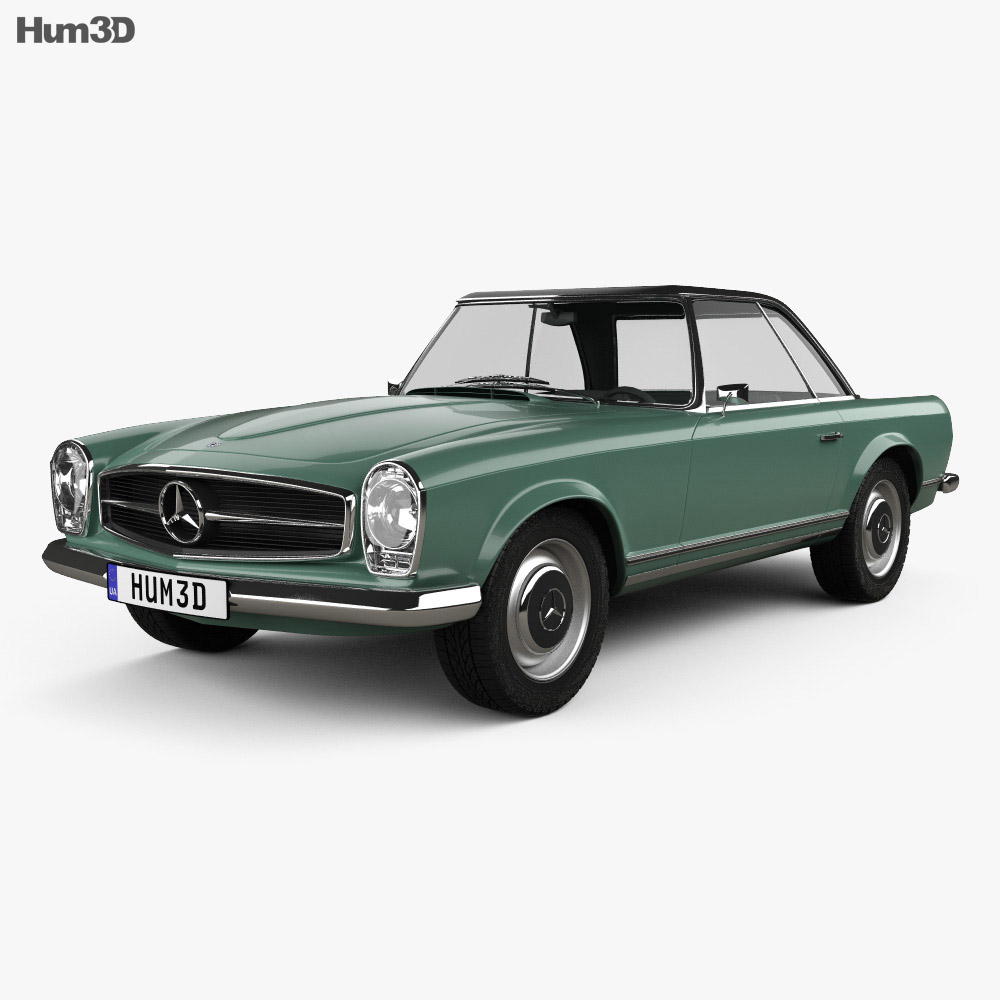 Mercedes-Benz SL 클래스 (W113) 1963 3D 모델 
