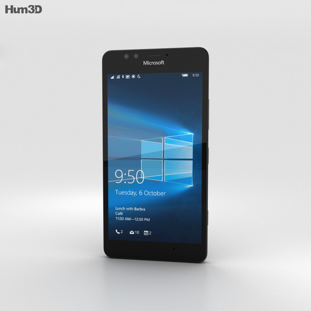 Microsoft Lumia 950 Black 3D модель