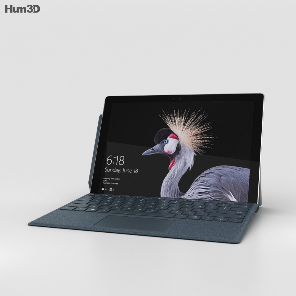 Microsoft Surface Pro (2017) Cobalt Blue 3D модель