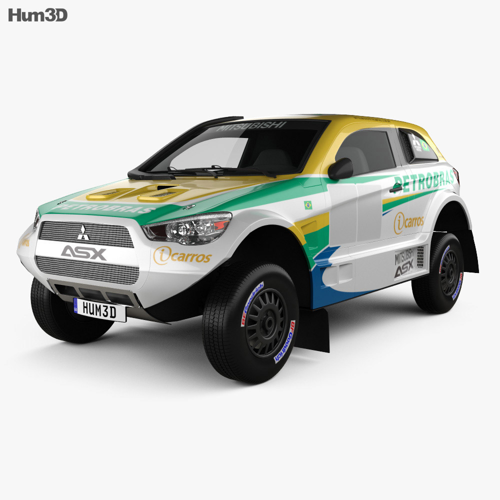 Mitsubishi ASX Dakar Racing 2016 3D 모델 