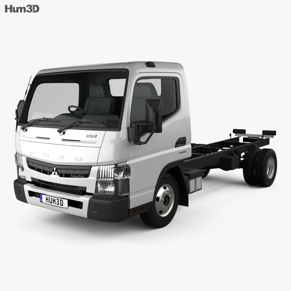Mitsubishi Fuso Canter 515 Wide Single Cab Chassis Truck 2019 3d model