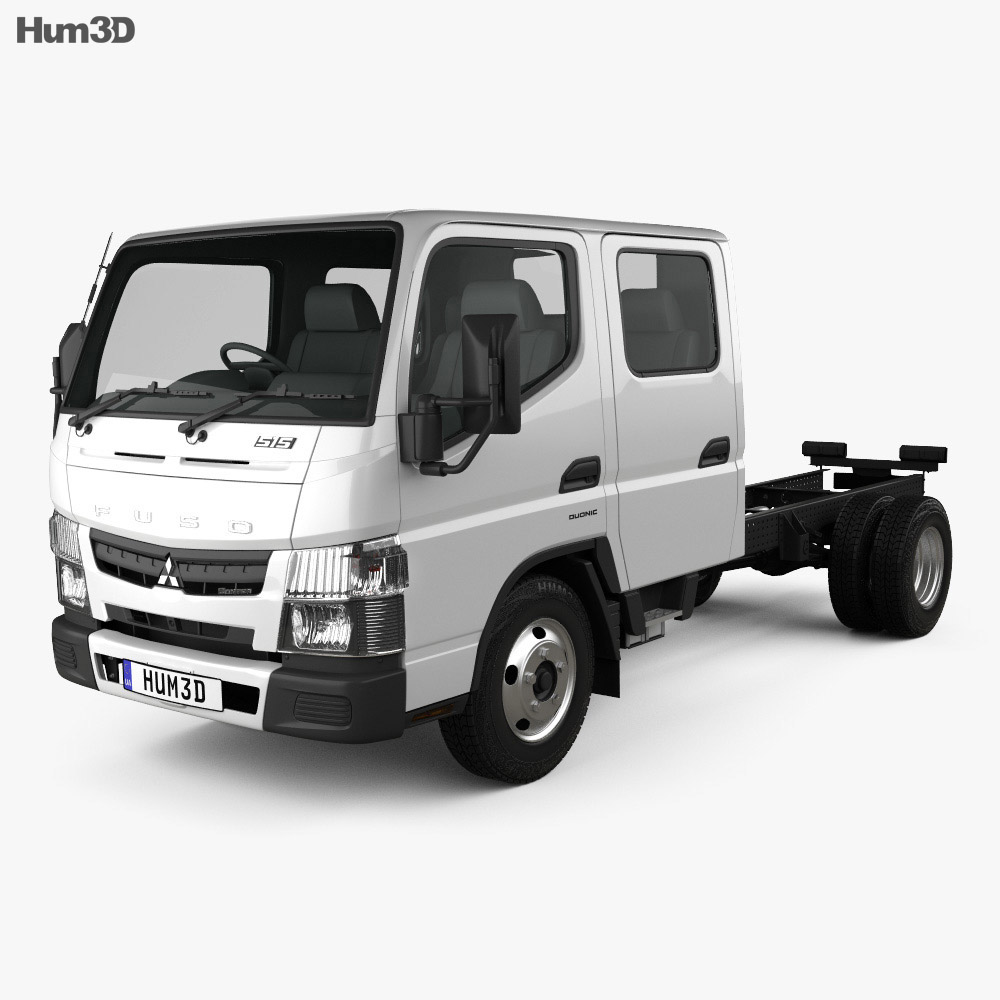 Mitsubishi Fuso Canter (515) City Crew Cab Camion Telaio 2019 Modello 3D