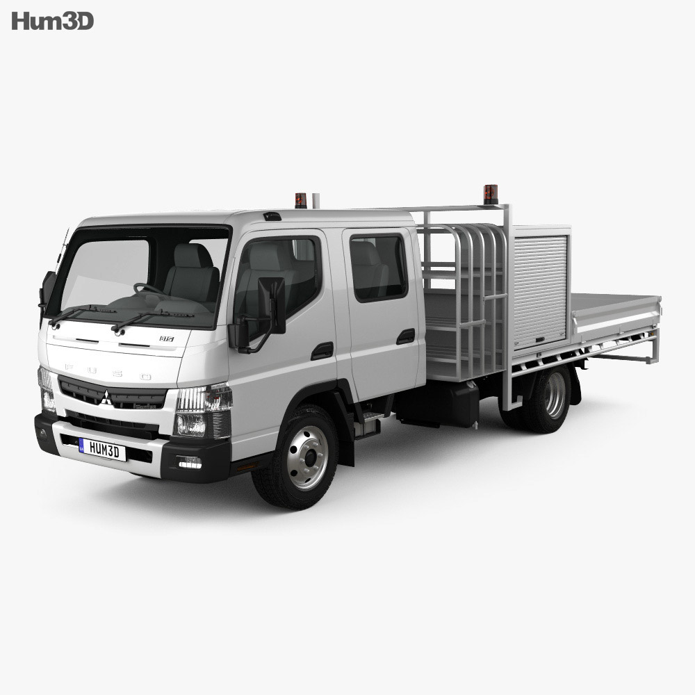 Mitsubishi Fuso Canter (815) Wide Crew Cab Service Truck 2019 3d model