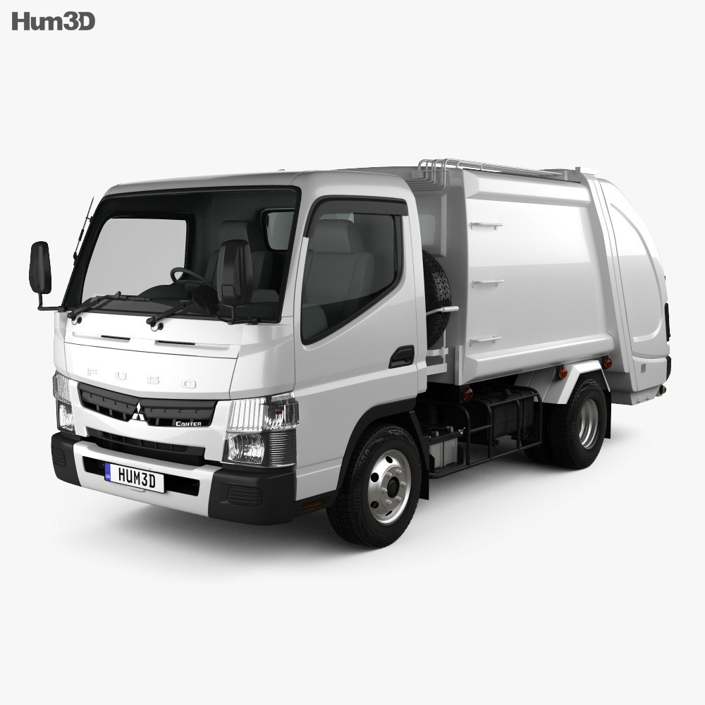 Mitsubishi Fuso Canter Shinmaywa Camião do Lixo 2019 Modelo 3d
