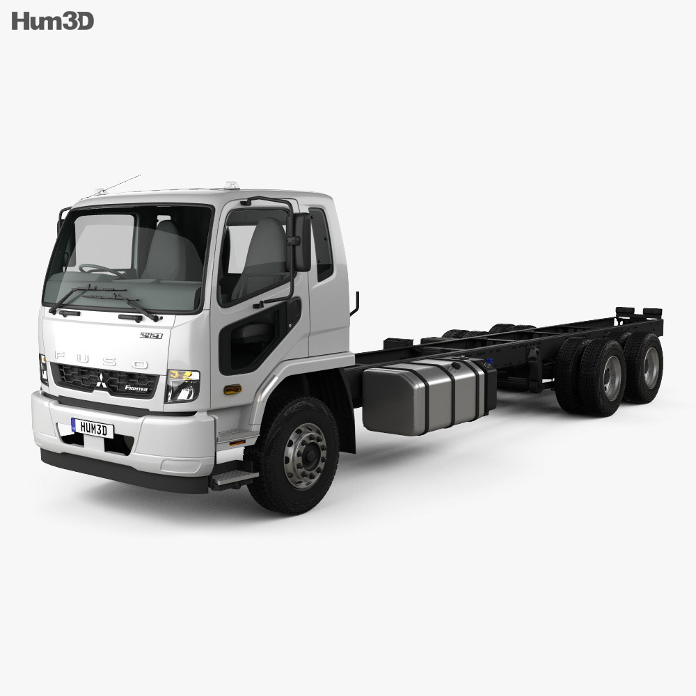 Mitsubishi Fuso Fighter (2427) Chassis Truck with HQ interior 2019 3d model