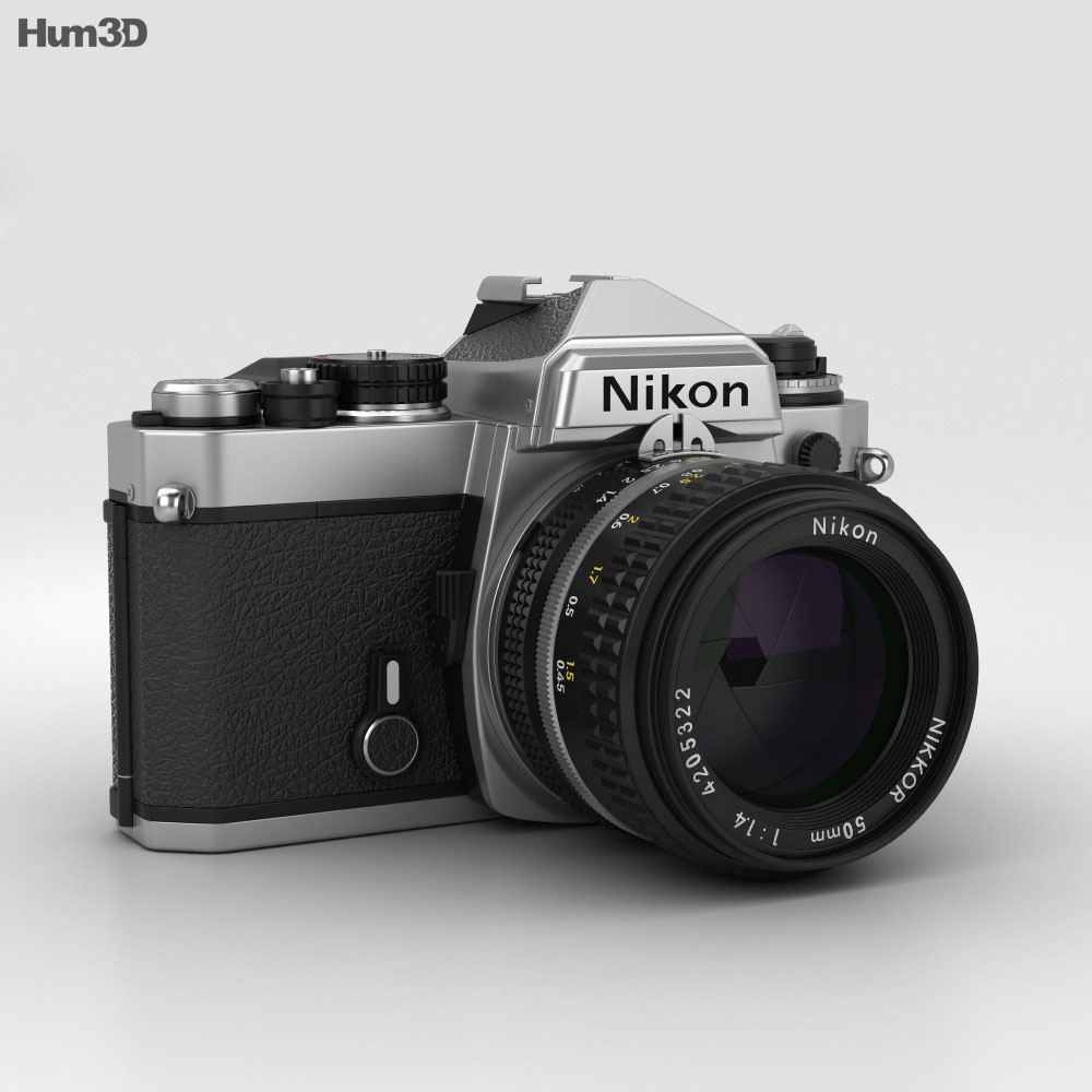 Nikon FE Silver 3Dモデル