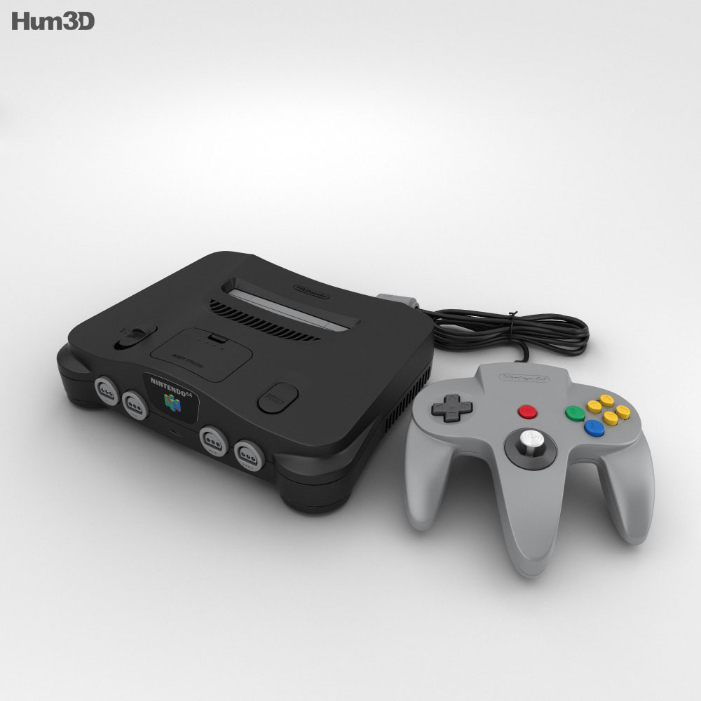 Nintendo 64 3d model