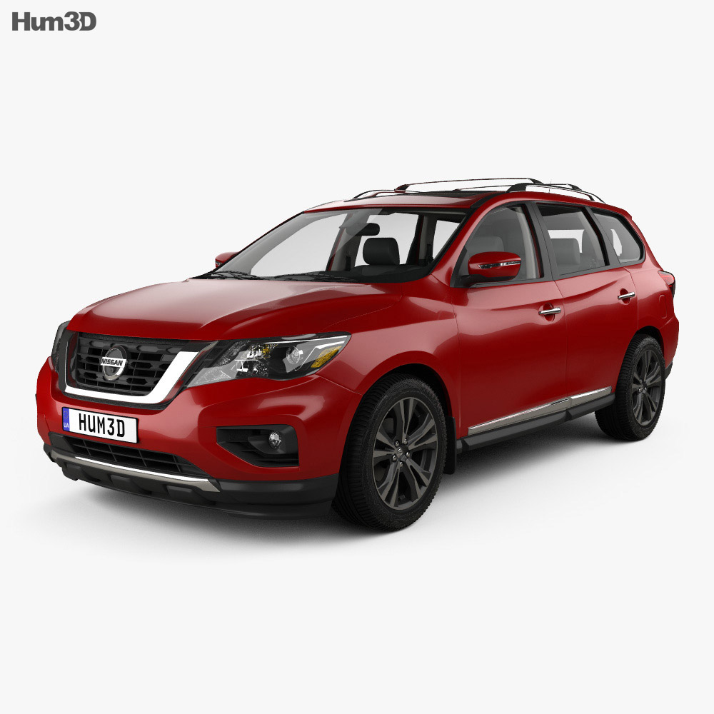 Nissan Pathfinder with HQ interior 2020 3d model