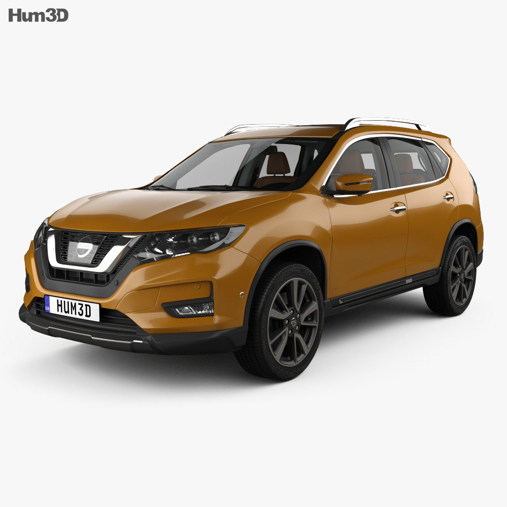 Nissan X-Trail with HQ interior 2020 3d model