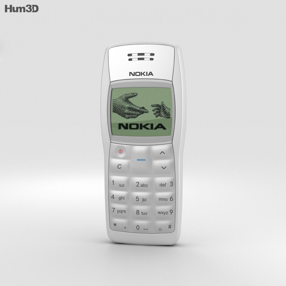 Nokia 1100 White 3d model
